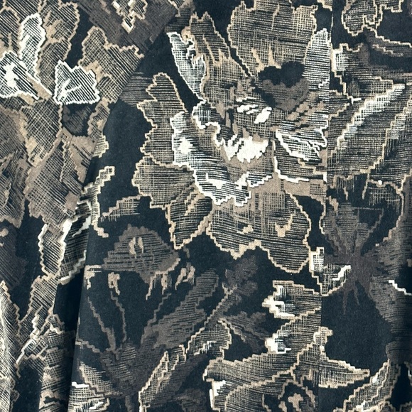 Genny By Versace Vintage Womens Velvet Black Floral Blazer Sz 10 Italy A9 - Picture 3 of 8